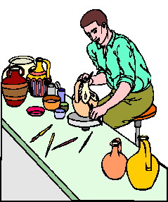 Making pottery clip art