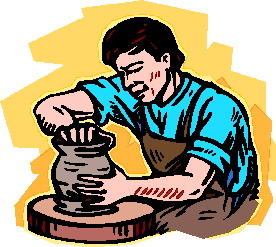 Making pottery clip art