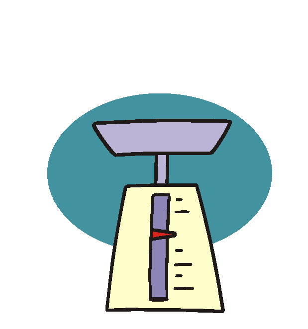 Measuring and weighing clip art