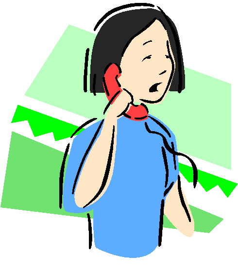 Phoning clip art