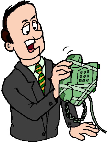 Phoning clip art