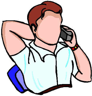 Phoning clip art