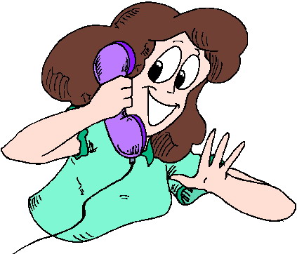 Phoning clip art