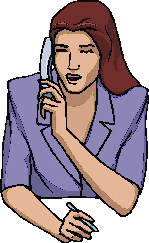 Phoning clip art