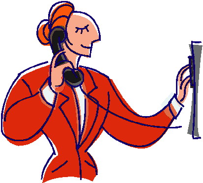 Phoning clip art