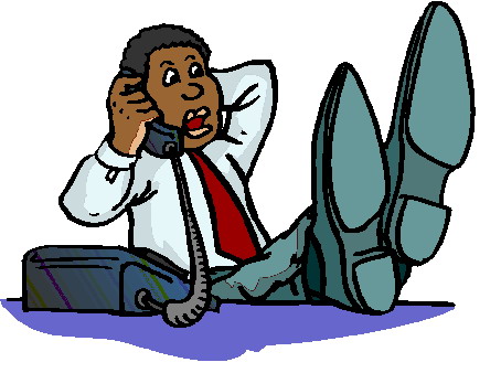 Phoning clip art