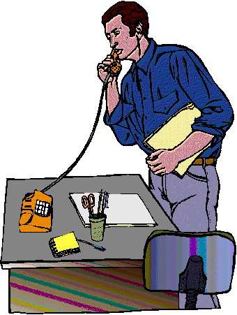 Phoning clip art