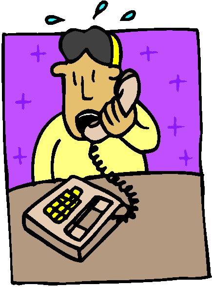 Phoning clip art