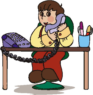 Phoning clip art