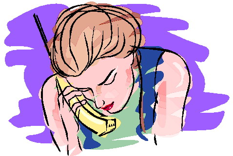 Phoning clip art