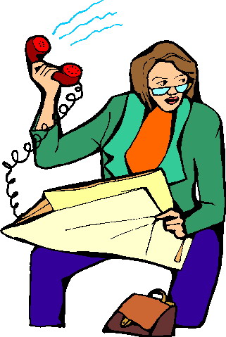 Phoning clip art