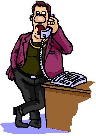 Phoning clip art