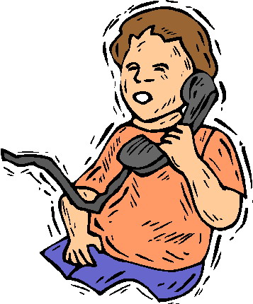 Phoning clip art