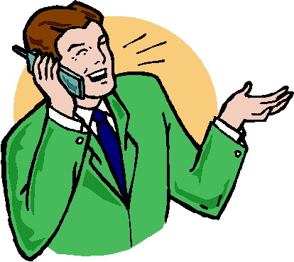 Phoning clip art