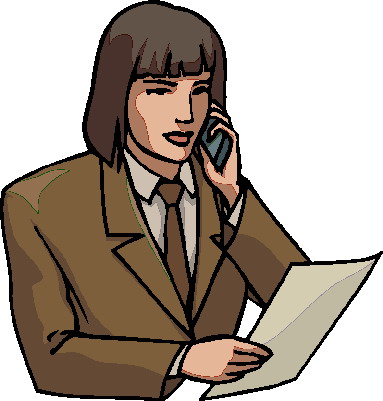 Phoning clip art