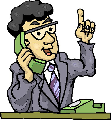 Phoning clip art