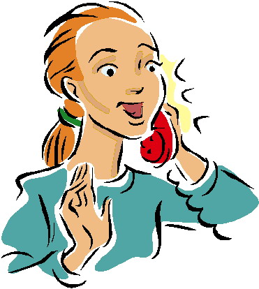 Phoning clip art