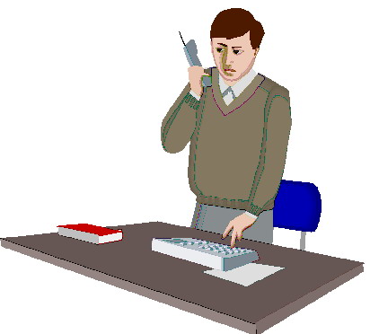 Phoning clip art