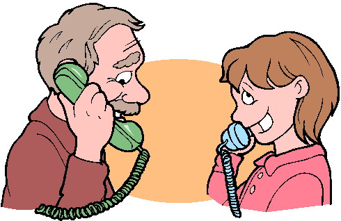 Phoning clip art