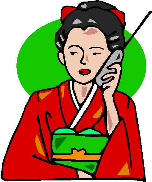 Phoning clip art