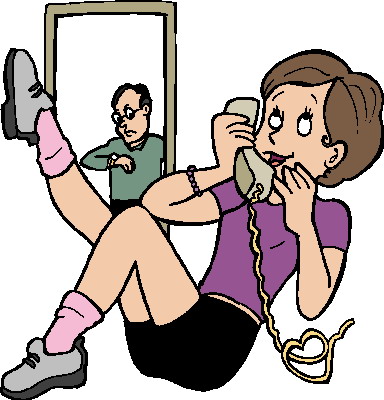 Phoning clip art