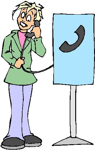 Phoning clip art