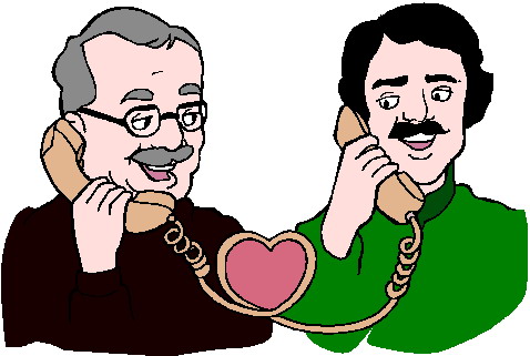 Phoning clip art