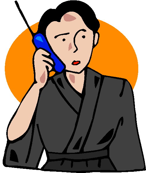 Phoning clip art