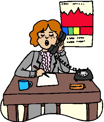 Phoning clip art