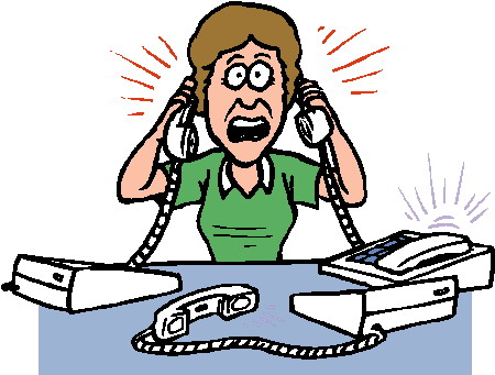 Phoning clip art