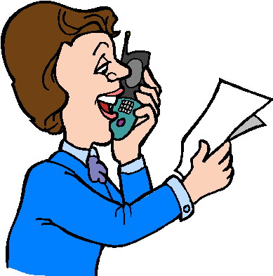 Phoning clip art