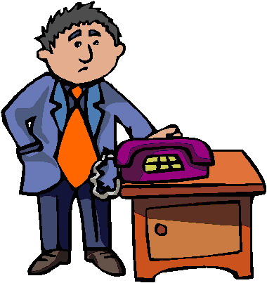 Phoning clip art