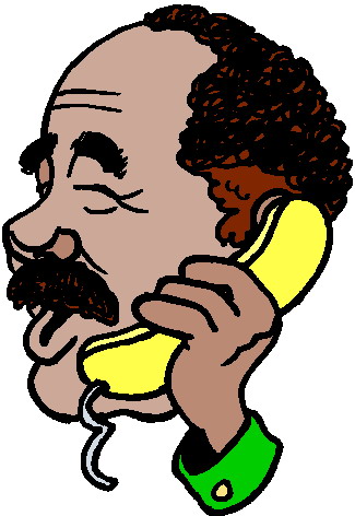 Phoning clip art