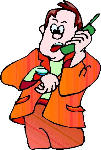 Phoning clip art