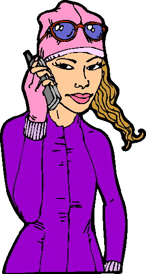 Phoning clip art