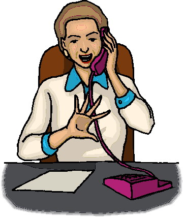 Phoning clip art