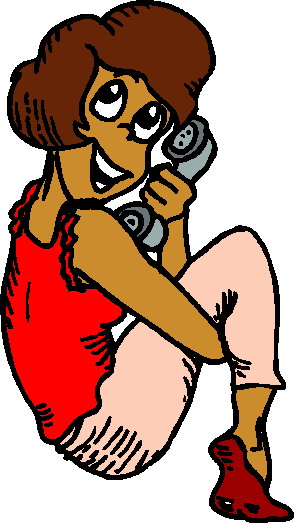 Phoning clip art