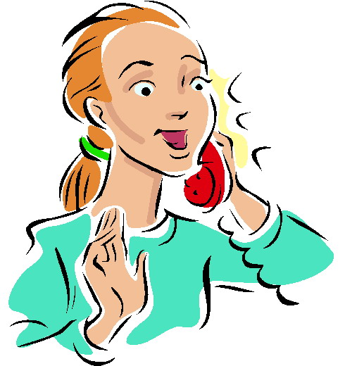 Phoning clip art