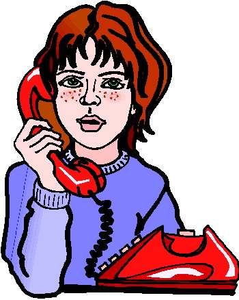 Phoning clip art