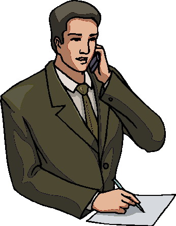 Phoning clip art