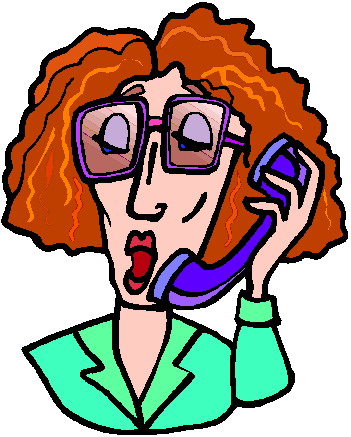 Phoning clip art