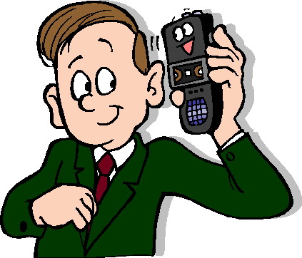 Phoning clip art