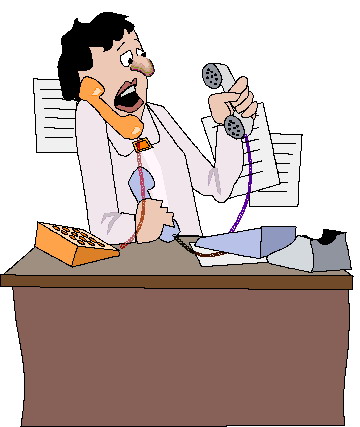 Phoning clip art