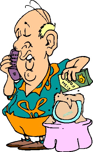 Phoning clip art