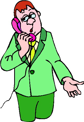 Phoning clip art