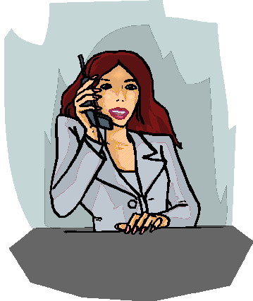 Phoning clip art