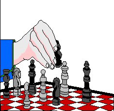 Playing chess clip art