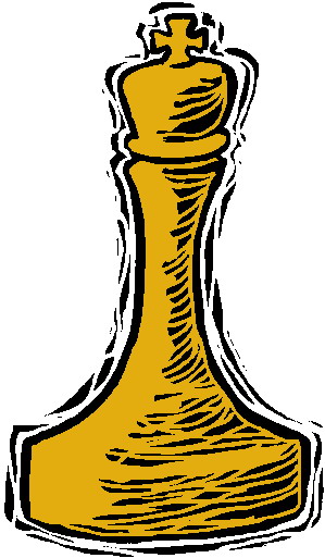 Playing chess clip art