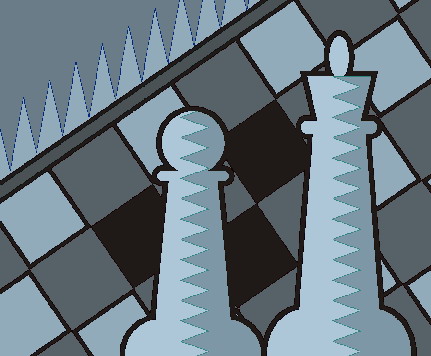 Playing chess clip art