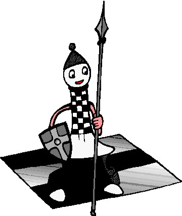 Playing chess clip art